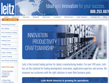 Tablet Screenshot of leitztooling.com